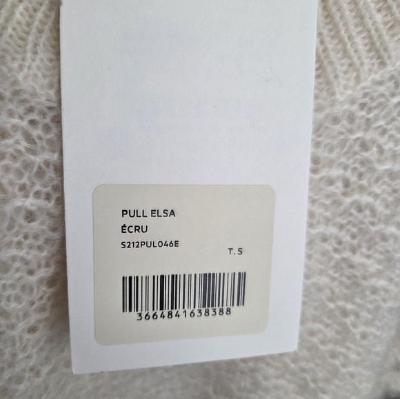 Sezane Elsa Jumper in Ecru size S NWT - Picture 11 of 11